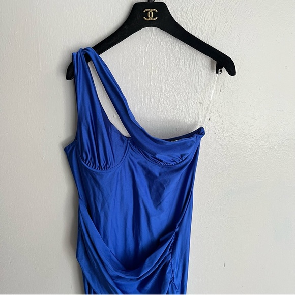 Fashion Nova “As You Know It” Royal Blue One Shoulder Gown - Picture 5 of 16
